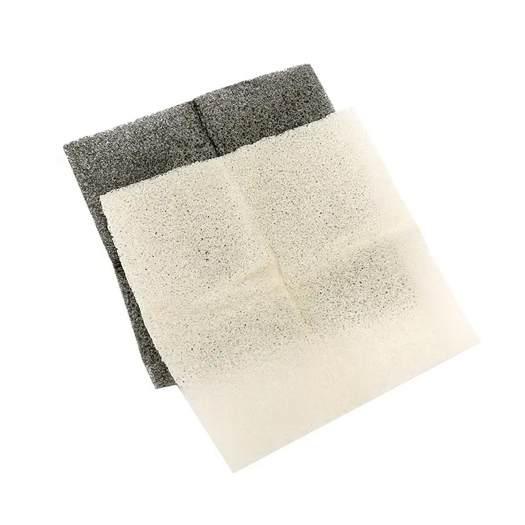 Почистване на лицето Konjac Custel Square Konjac гъба кърпа
