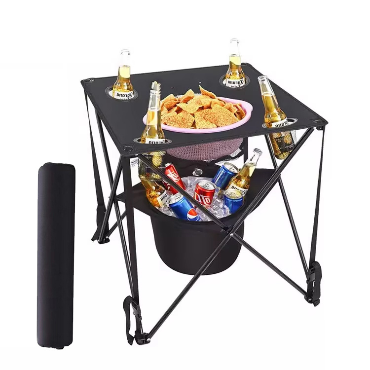 Модерна преносима желязна сгъваема маса за домашен бар на открито