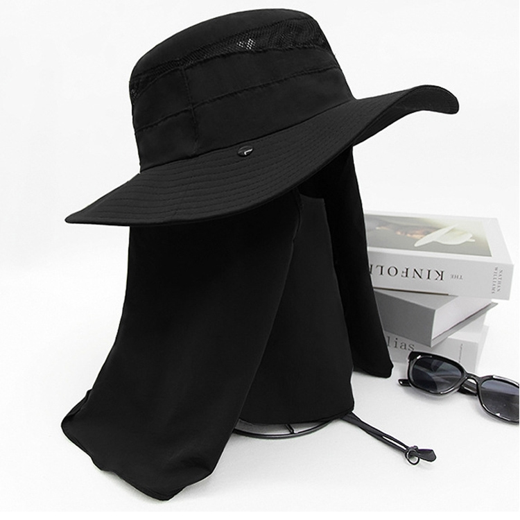 Мултифункционална лятна охлаждаща шапка с кофа за открито, бързо съхнеща