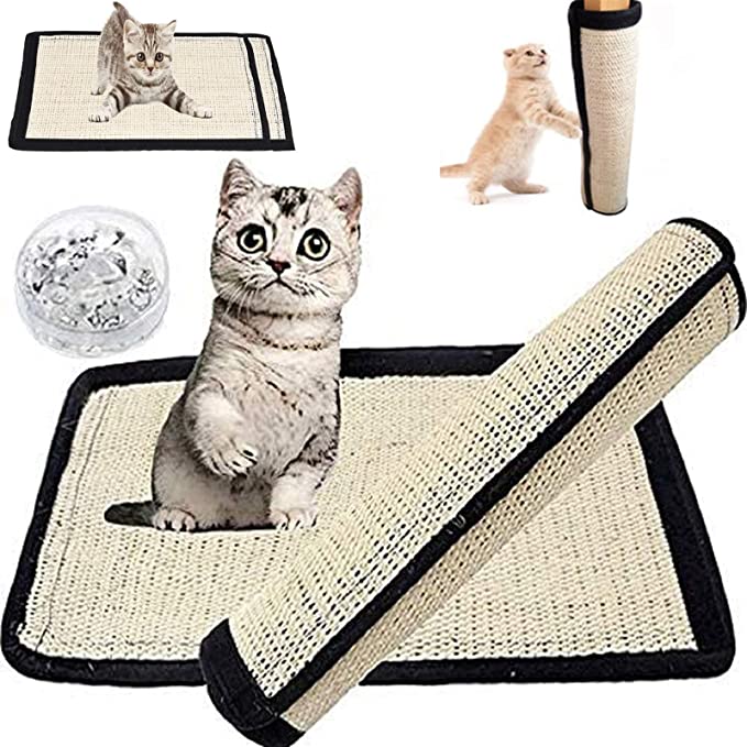 Естествен под за надраскване на пода Килим Sisal Cat Scratch Mat