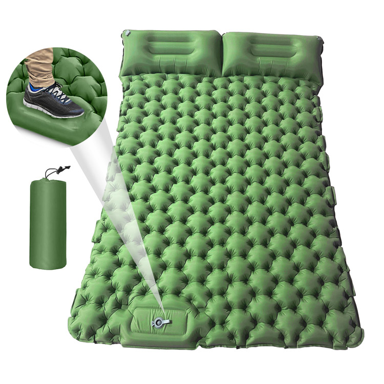 Преносим двоен матрак за къмпинг с дебелина 10 см за открито