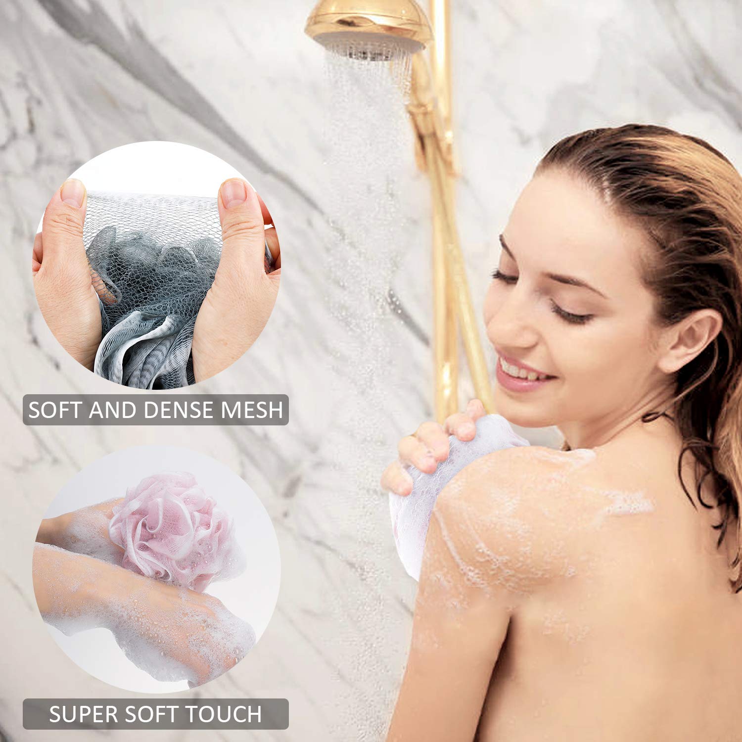 Perfect Mesh Body Scruber Душ Гъба Луфи