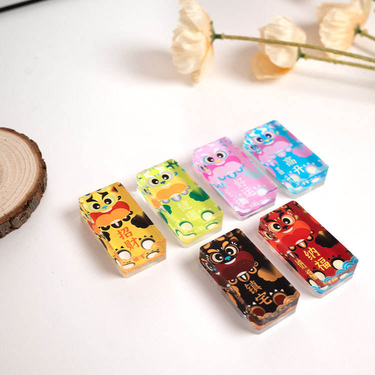 Мек магнитен акрилен тухлен стикер с магнит за хладилник